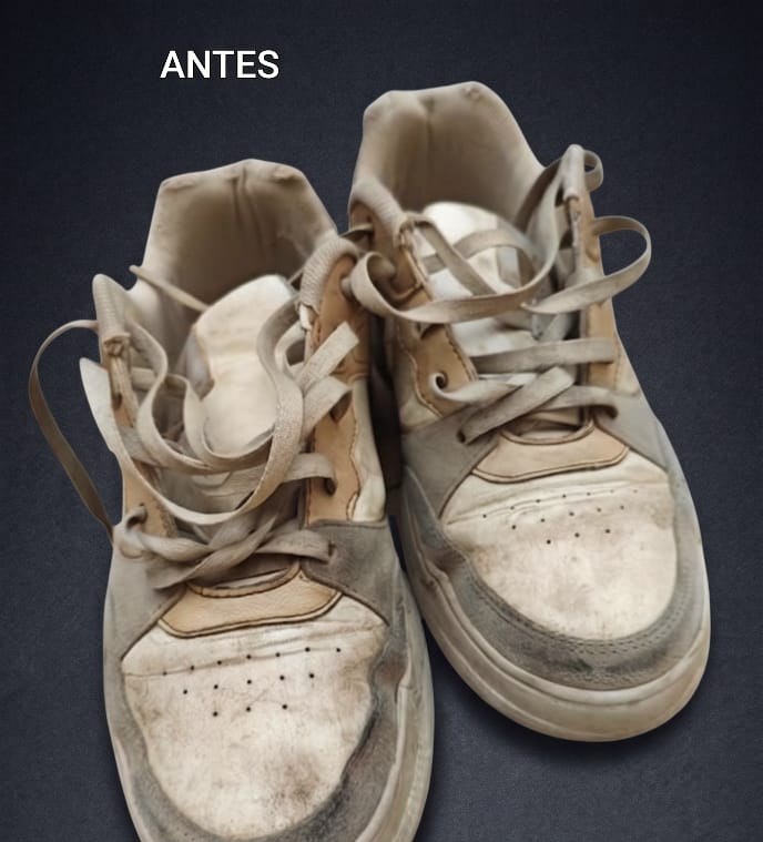 Air Force 1 — Deep clean & blanqueado antes